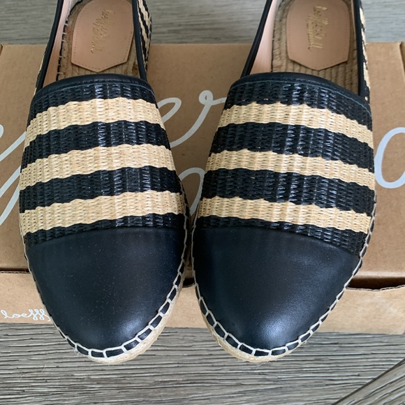 New, Loeffler Randall Mara-SWR, Black/Natural Raffia Woven shoes. Size 9.5 B. - Picture 3 of 9